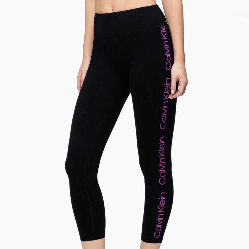 Calvin Klein Logo Tape Leggings Black Size XL